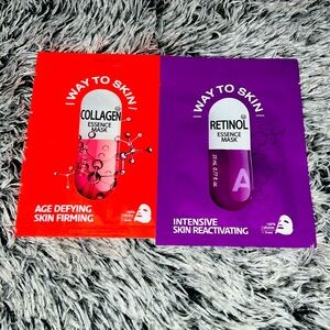 BRAND NEWW “WAY TO SKIN” SET OF (2) SHEET FACE MASKS!!!